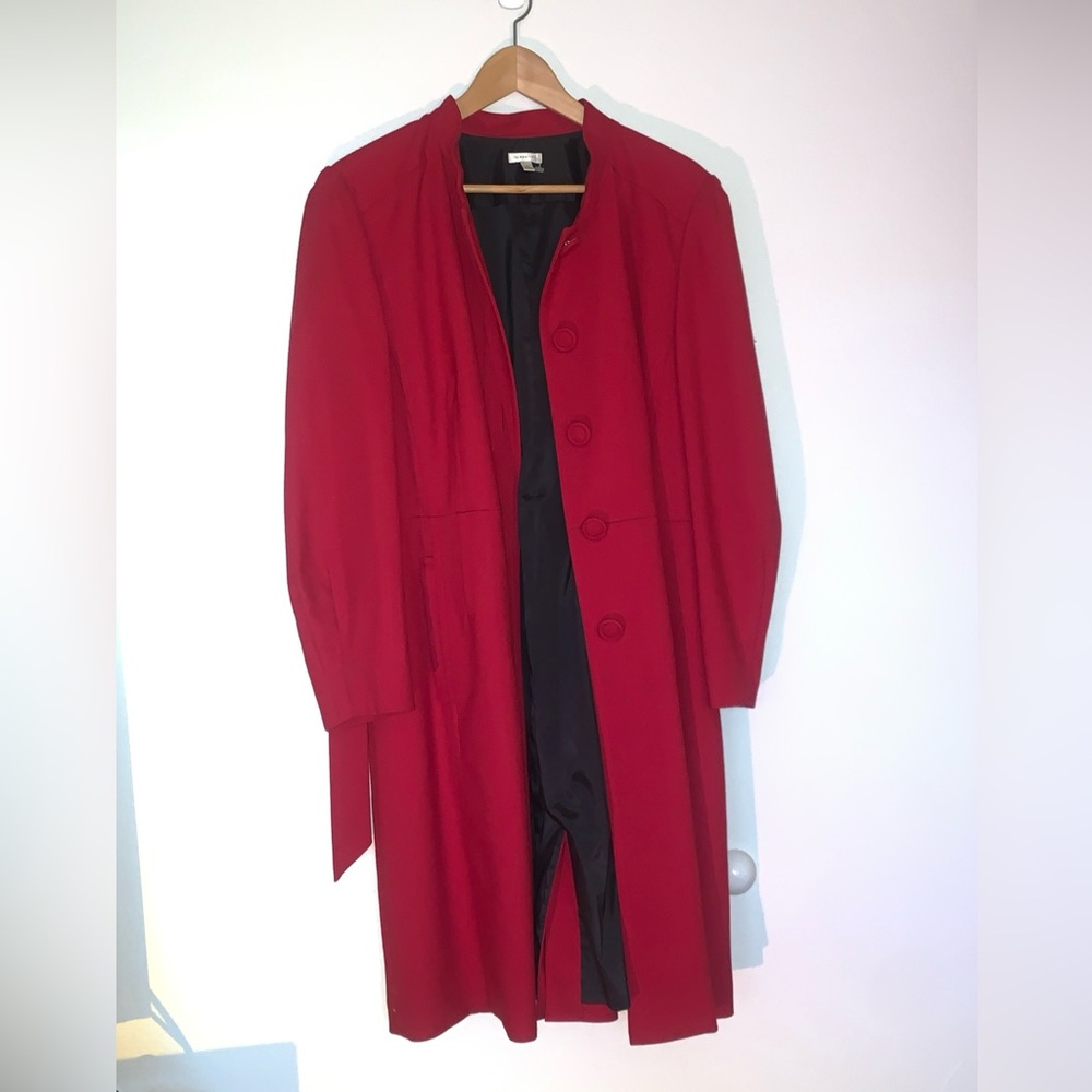 Semantiks women’s red trench coat